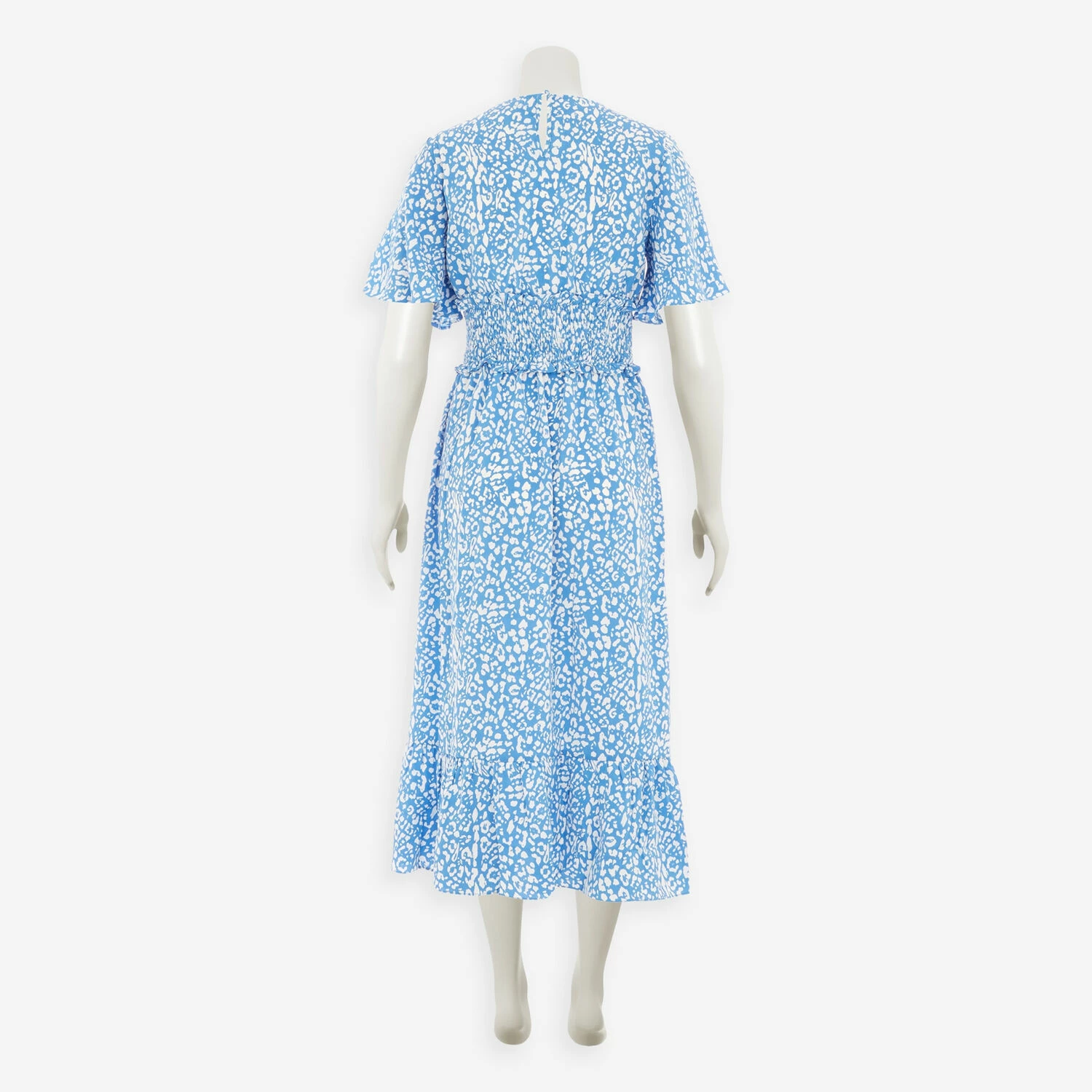 Gini London Blue Abstract Midi Dress 4 Gini London Blue Abstract Midi Dress - Image 2