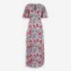 Gini London Multicoloured Satin Floral Maxi Dress 1 Gini London Multicoloured Satin Floral Maxi Dress -Women's Holiday Shop 15612758 large wl 01