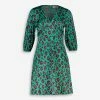 Gini London Teal Leopard Satin Mini Dress 2 Gini London Teal Leopard Satin Mini Dress -Women's Holiday Shop 15612760 large wl 01