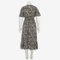 Gini London Black Abstract Midi Dress 5 Gini London Black Abstract Midi Dress -Women's Holiday Shop 15612769 large wl 02