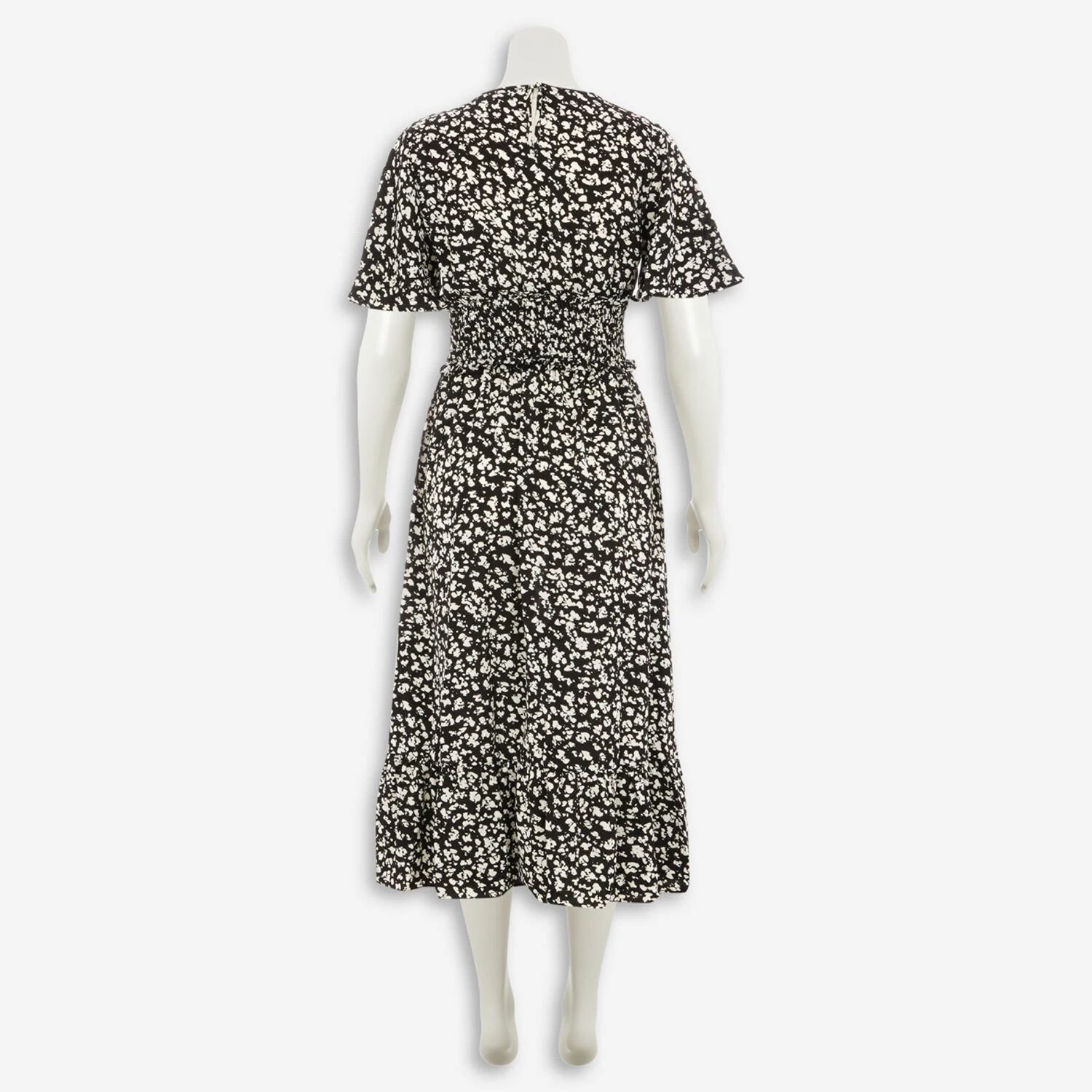 Gini London Black Abstract Midi Dress 4 Gini London Black Abstract Midi Dress - Image 2