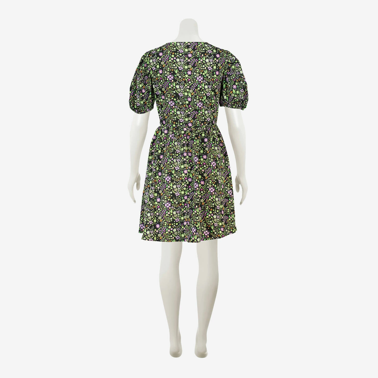 Noisy May Black Floral Mini Dress 4 Noisy May Black Floral Mini Dress - Image 2