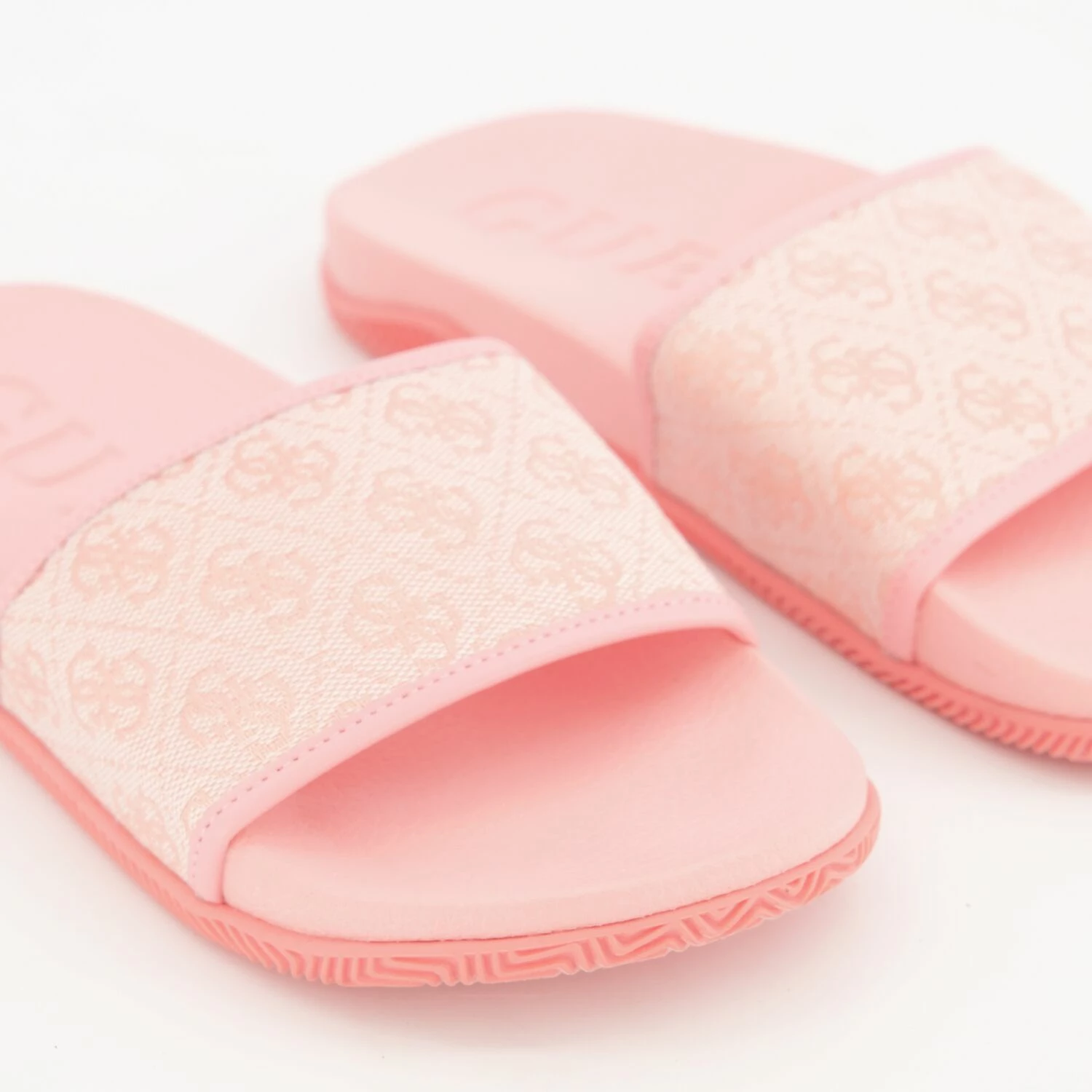 Guess Pink Monogram Soft Sliders 4 Guess Pink Monogram Soft Sliders - Image 2