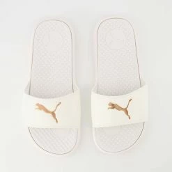 Puma White Logo Sliders