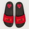 Love Moschino Red Pool Sliders -Women's Holiday Shop 25486401 large wl 01