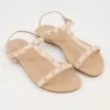 Head Over Heels Beige Flat Sandals -Women's Holiday Shop 25528094 large wl 01