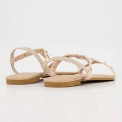 Head Over Heels Beige Flat Sandals -Women's Holiday Shop 25528094 large wl 02