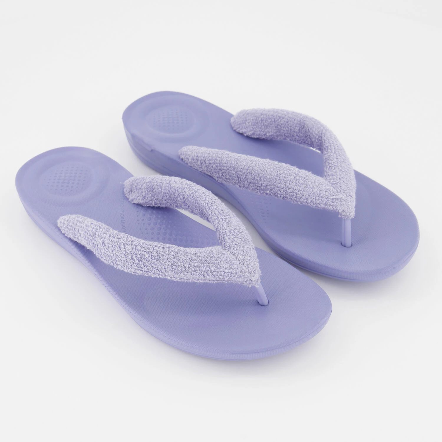 Fitflop Purple Iqushion Towelling Flip Flops 3 Fitflop Purple Iqushion Towelling Flip Flops
