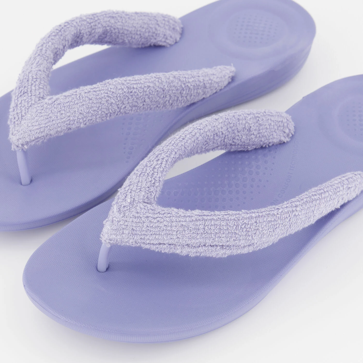 Fitflop Purple Iqushion Towelling Flip Flops 5 Fitflop Purple Iqushion Towelling Flip Flops - Image 3