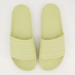 Adidas Yellow Stripe Sliders