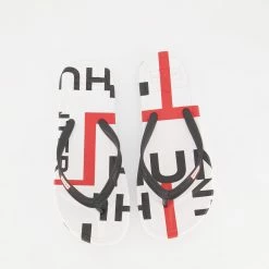 Hunters White Logo Flip Flops