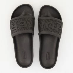 Hunter Black Bloom Foam Sliders