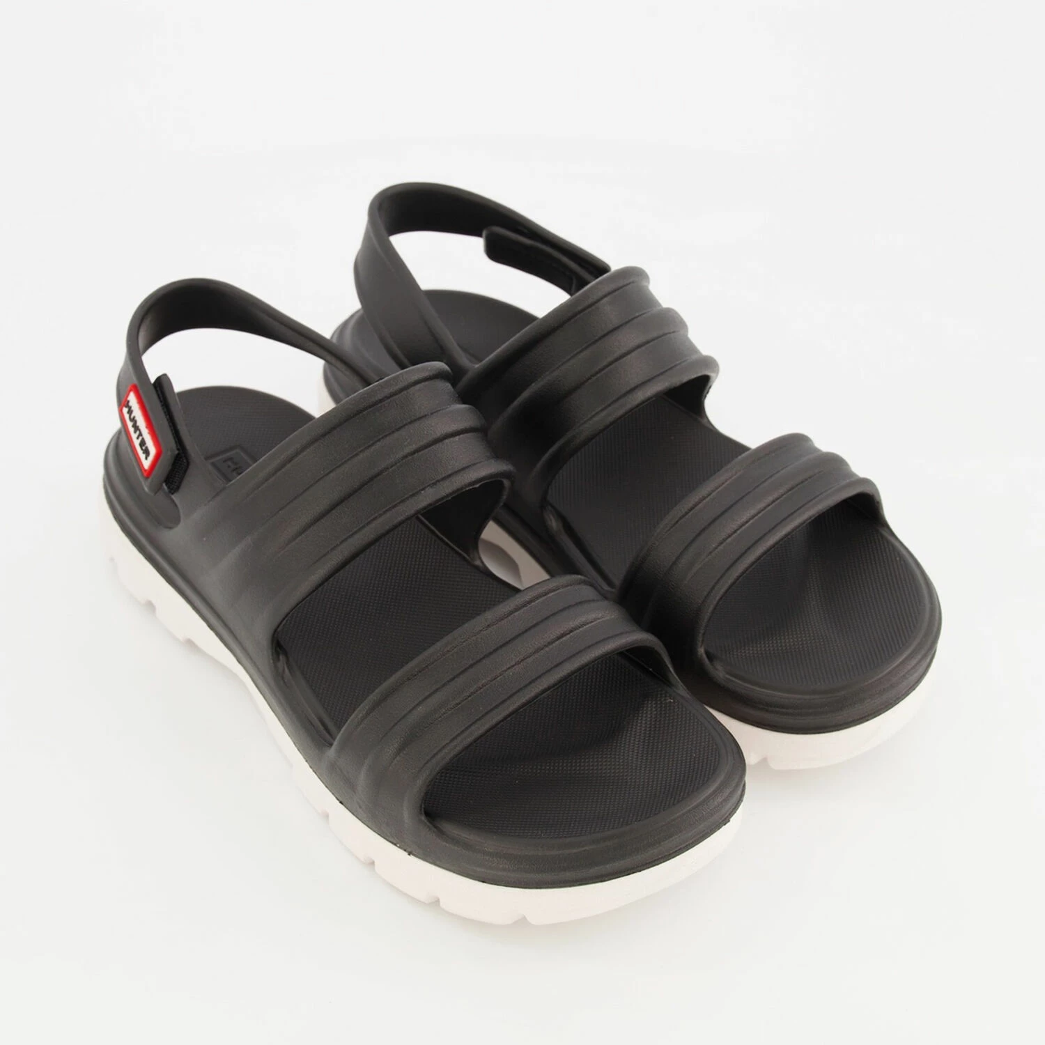 Hunter Black Bloom Algae Foam Flat Sandals 3 Hunter Black Bloom Algae Foam Flat Sandals