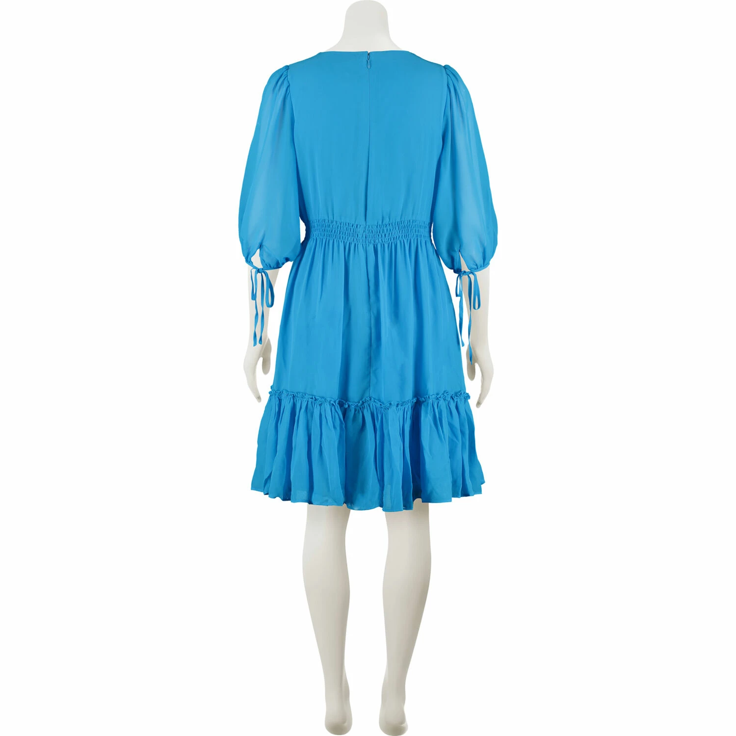 Taylor Blue Tiered Smock Midi Dress 4 Taylor Blue Tiered Smock Midi Dress - Image 2