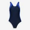 Nike Swim Navy & Royal Blue Logo Swimsuit -Women's Holiday Shop 51086862 large wl 01