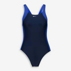 Nike Swim Navy & Royal Blue Logo Swimsuit