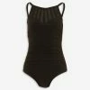Shore Shapes Black Ruched Swimsuit