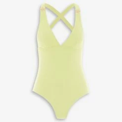 Phax Yellow Halter Swimsuit