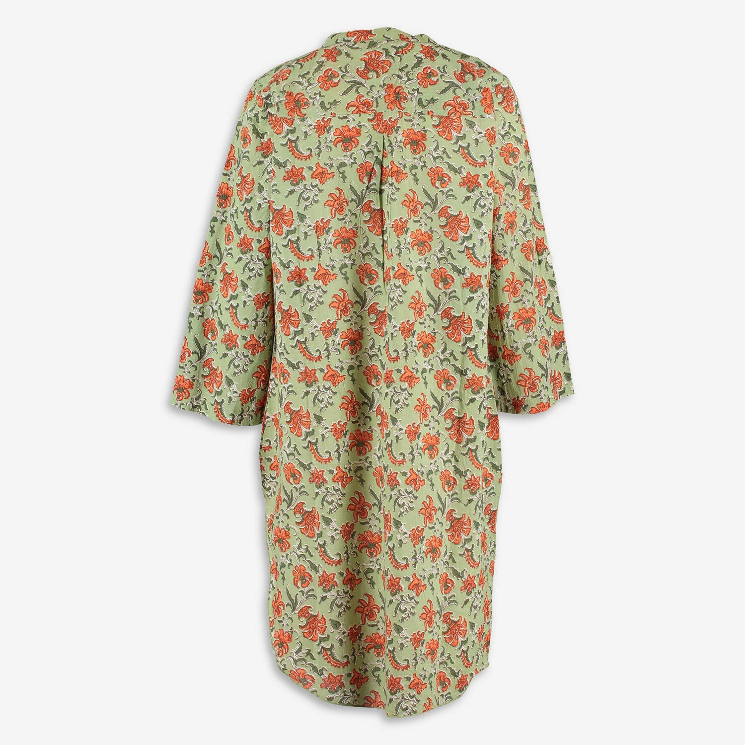 Sand & Spirit Green & Orange Floral Tunic 4 Sand & Spirit Green & Orange Floral Tunic - Image 2