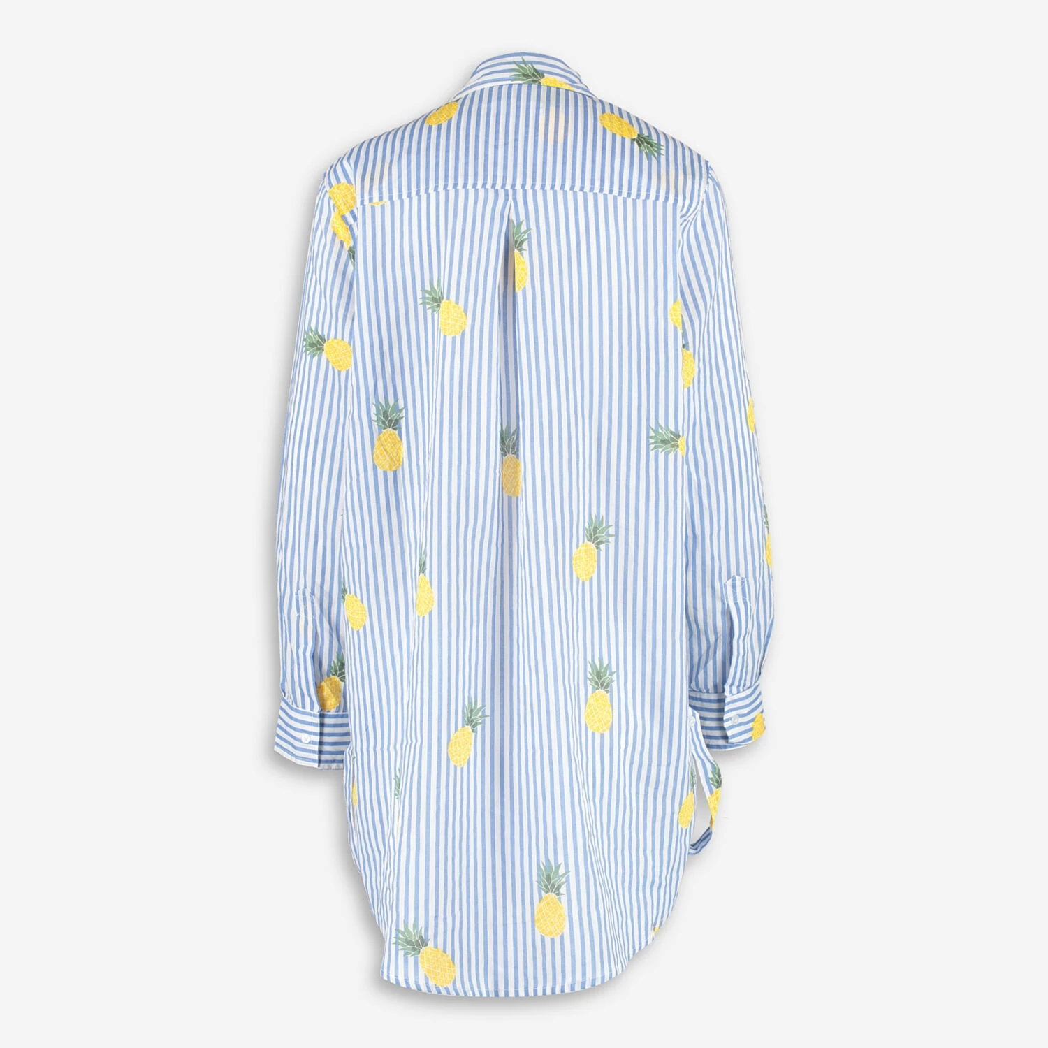 True Destinations Blue & White Striped Shirt Dress 4 True Destinations Blue & White Striped Shirt Dress - Image 2