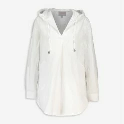 Forcynthia White Beachwear Hoodie