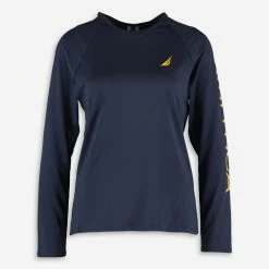 Nautica Navy Long Sleeve Rash Guard