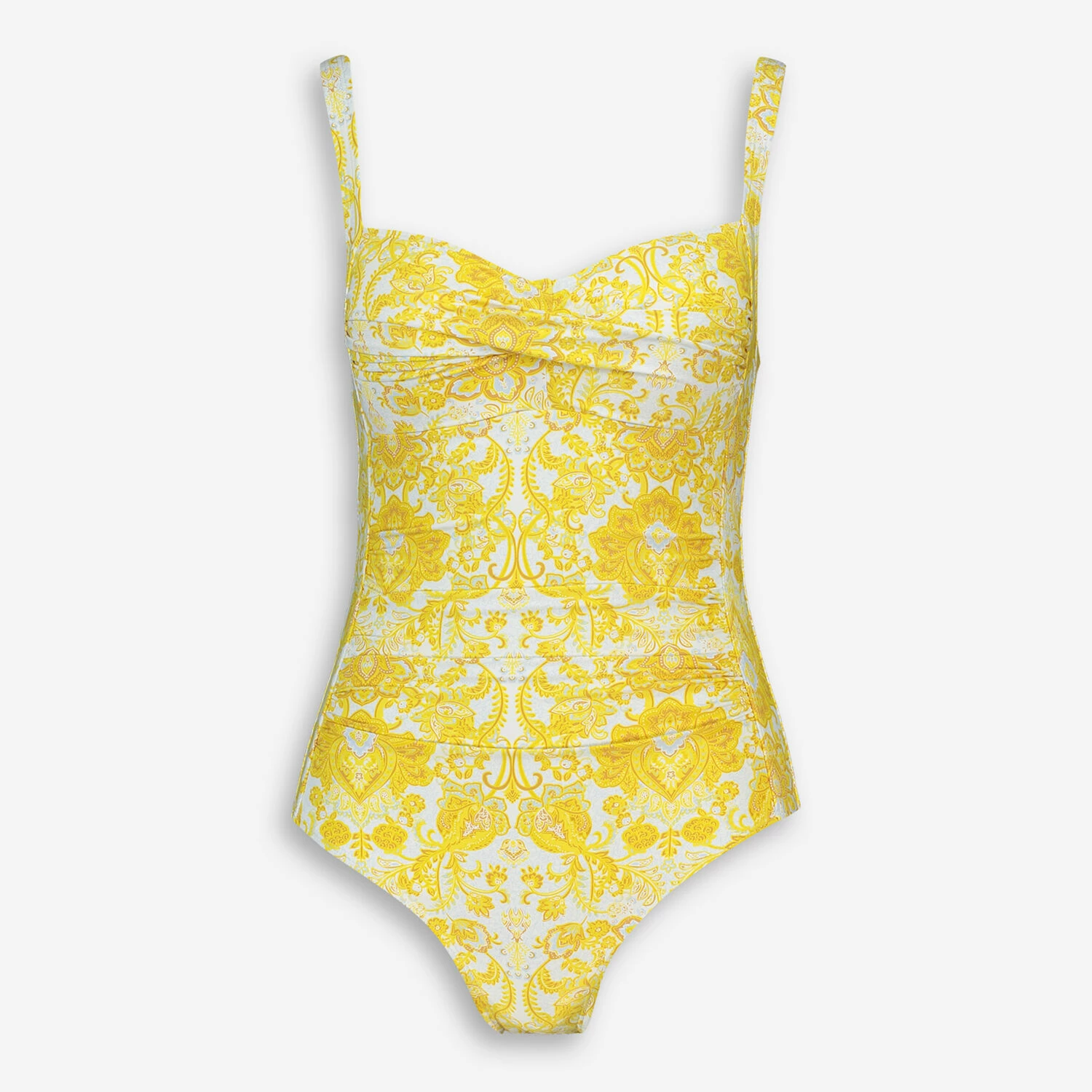 Niptuck Swim Yellow Paisley Print Swimsuit 3 Niptuck Swim Yellow Paisley Print Swimsuit