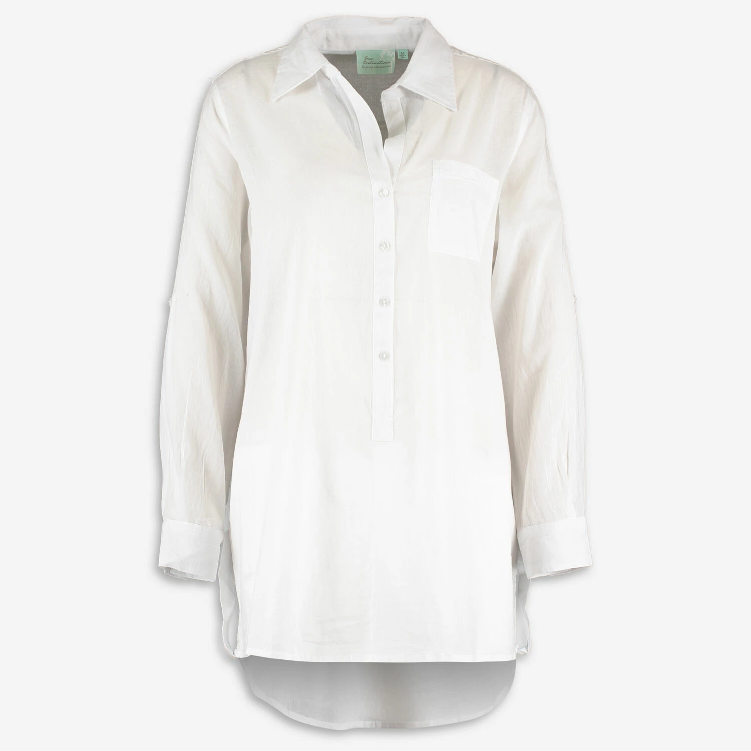 True Destinations White Cotton Coverup 3 True Destinations White Cotton Coverup