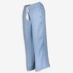Cynthia Rowley Blue Linen Trousers 6 Cynthia Rowley Blue Linen Trousers -Women's Holiday Shop 51236058 large wl 02