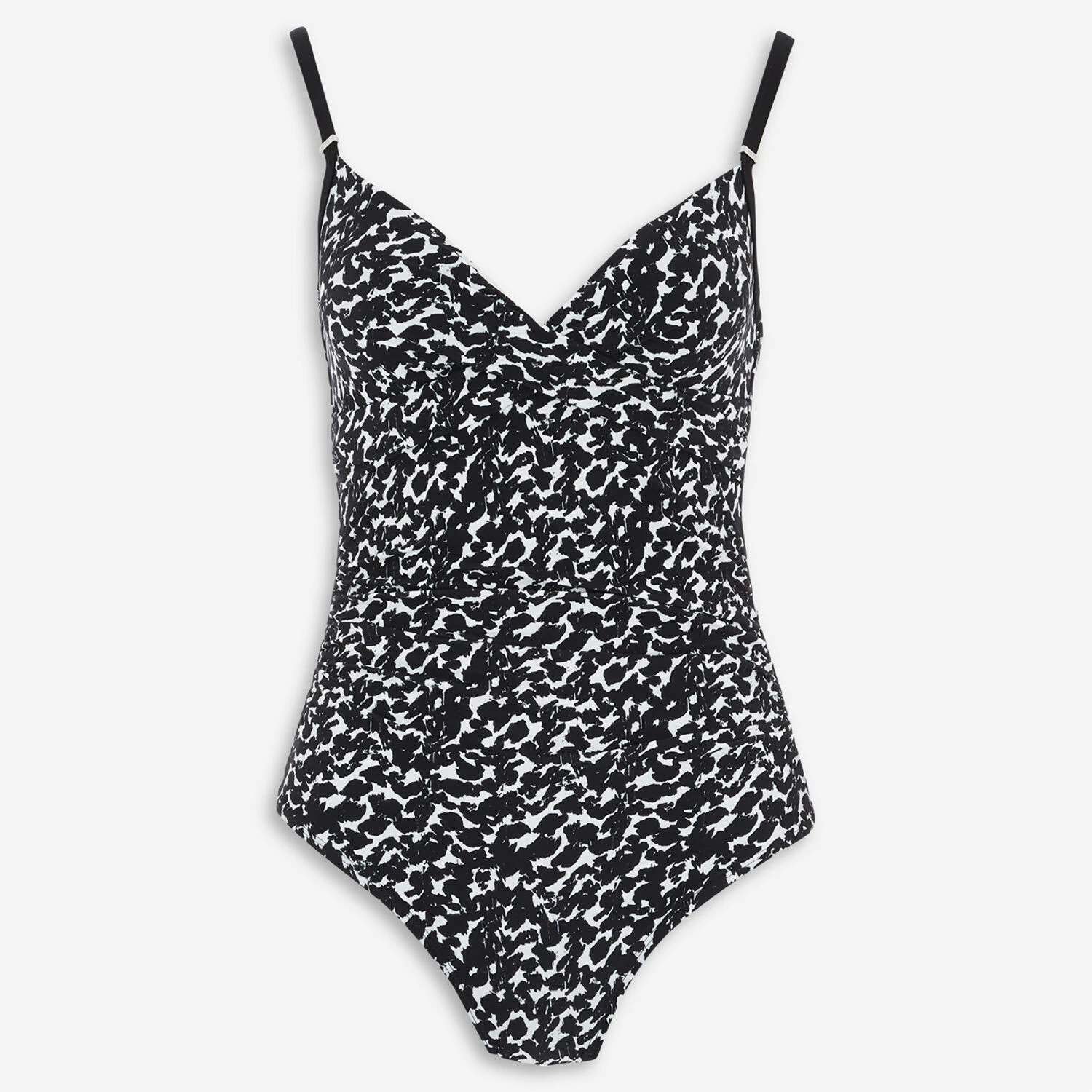 DKNY Black & White Distorted Animal Pattern Swimsuit 3 DKNY Black & White Distorted Animal Pattern Swimsuit