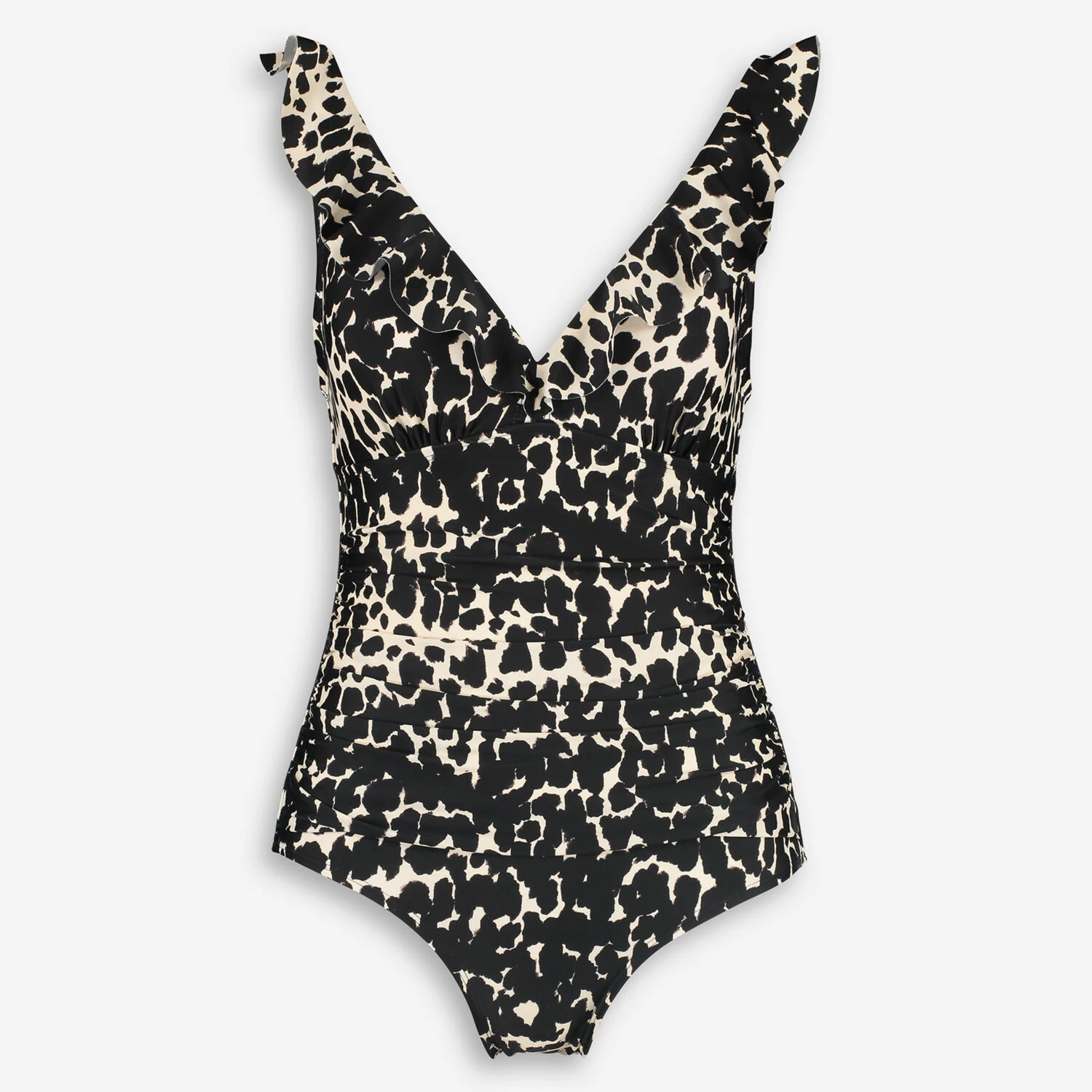 DKNY Cream & Black Animal Patterned Swimsuit 3 DKNY Cream & Black Animal Patterned Swimsuit