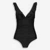 DKNY Black Ruffled Swimsuit -Women's Holiday Shop 51237388 large wl 01