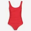 DKNY Red Side Mesh Ruched Swimsuit 2 DKNY Red Side Mesh Ruched Swimsuit -Women's Holiday Shop 51237720 large wl 01