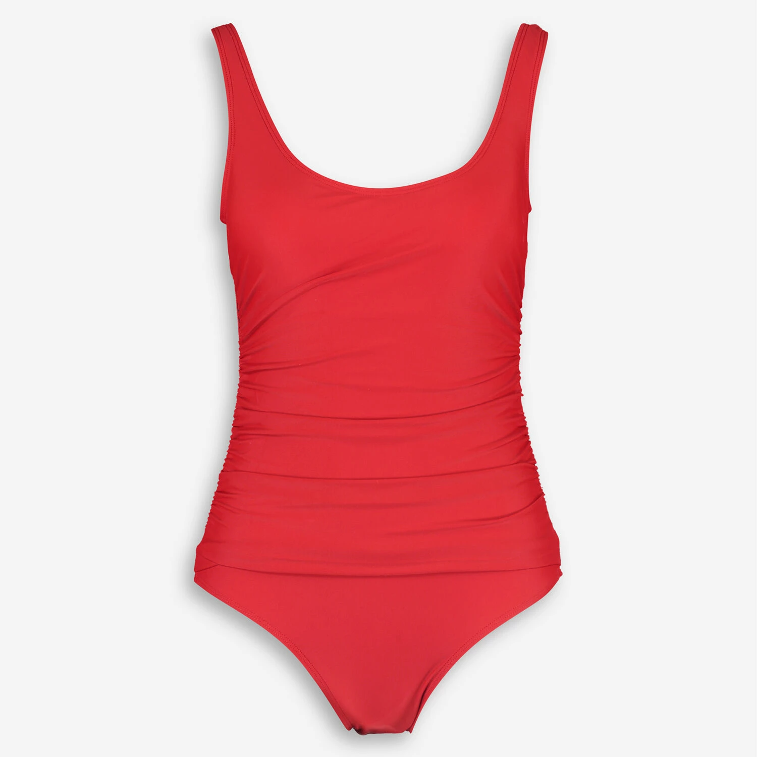 DKNY Red Side Mesh Ruched Swimsuit 3 DKNY Red Side Mesh Ruched Swimsuit