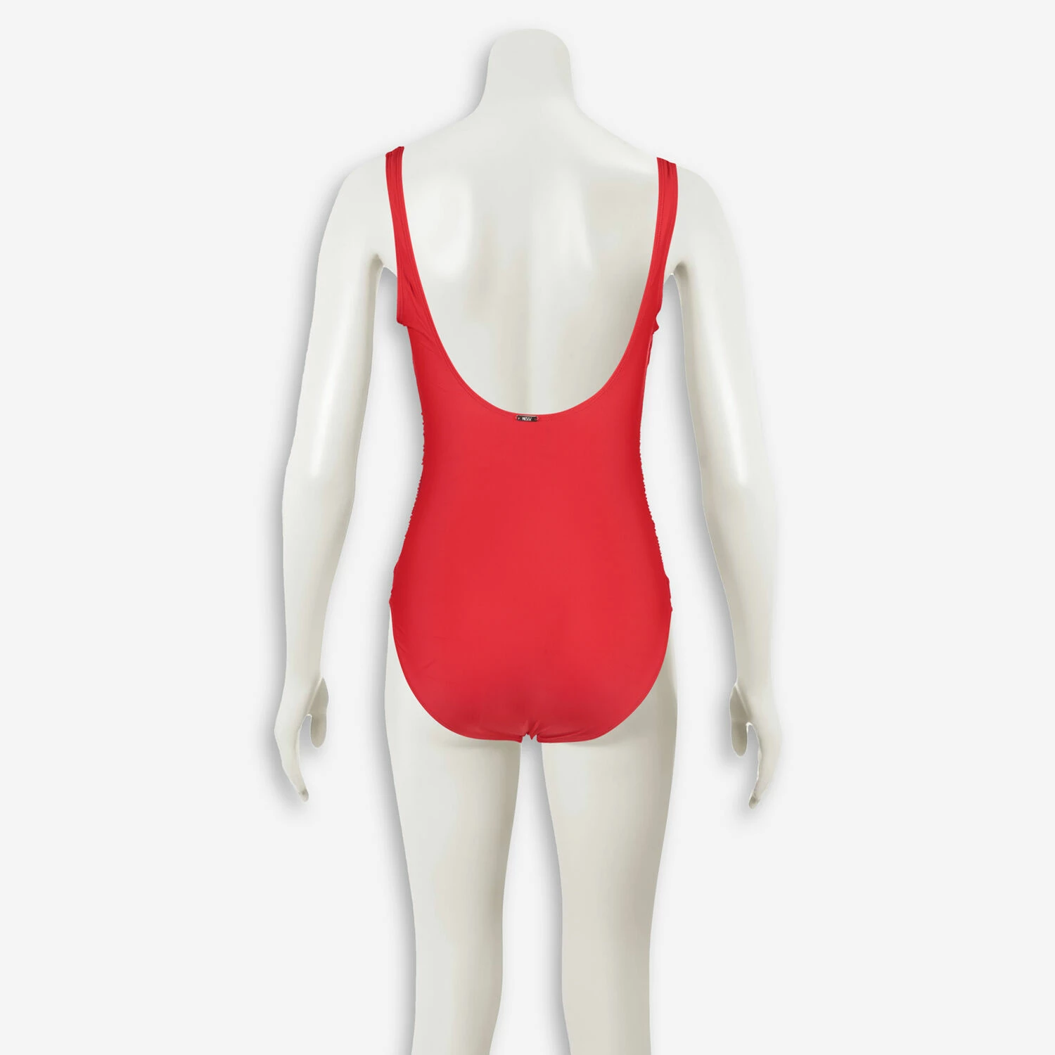 DKNY Red Side Mesh Ruched Swimsuit 4 DKNY Red Side Mesh Ruched Swimsuit - Image 2