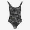 DKNY Black & White Reptile Effect Swimsuit 2 DKNY Black & White Reptile Effect Swimsuit -Women's Holiday Shop 51237723 large wl 01