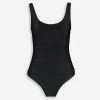 DKNY Black Ruched Swimsuit -Women's Holiday Shop 51237745 large wl 01