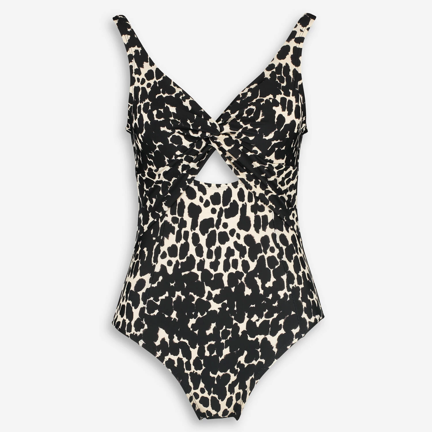 DKNY Cream & Black Animal Patterned Swimsuit 3 DKNY Cream & Black Animal Patterned Swimsuit