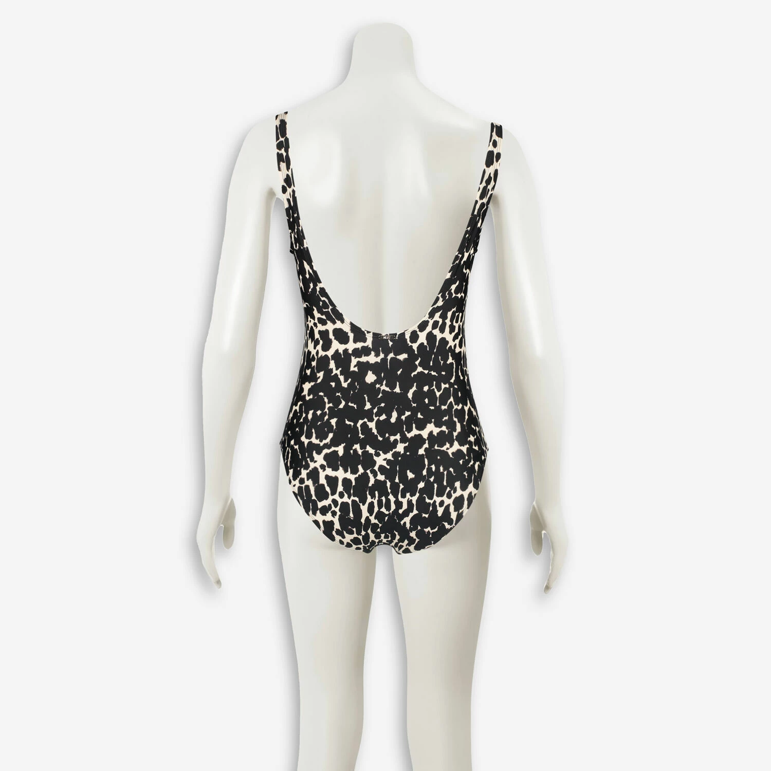 DKNY Cream & Black Animal Patterned Swimsuit 4 DKNY Cream & Black Animal Patterned Swimsuit - Image 2