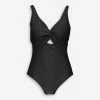 DKNY Black Peekaboo Twist Swimsuit -Women's Holiday Shop 51237906 large wl 01