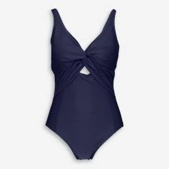 DKNY Navy Peek A Boo Twist Swimsuit