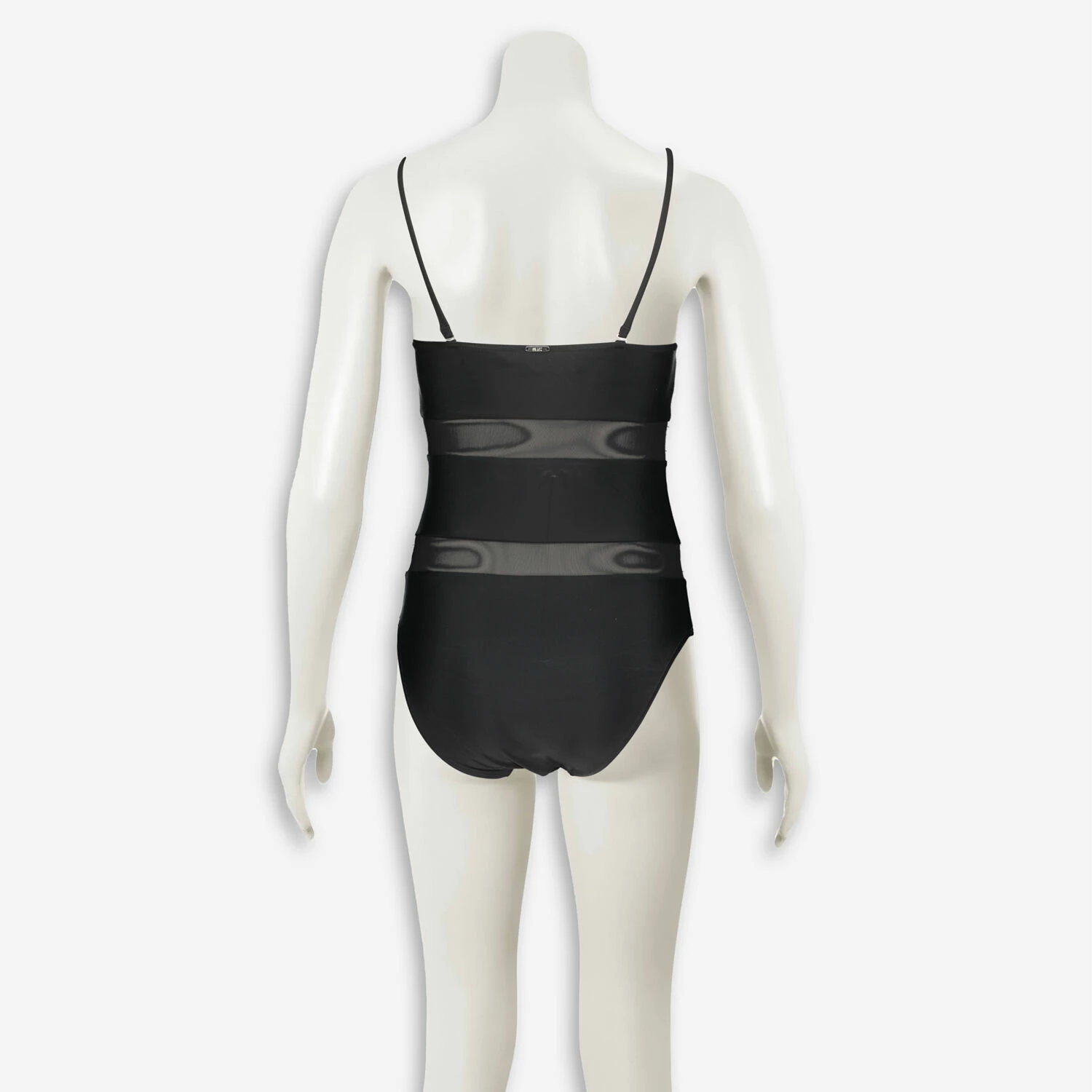 DKNY Black Mesh Stripe Swimsuit 4 DKNY Black Mesh Stripe Swimsuit - Image 2