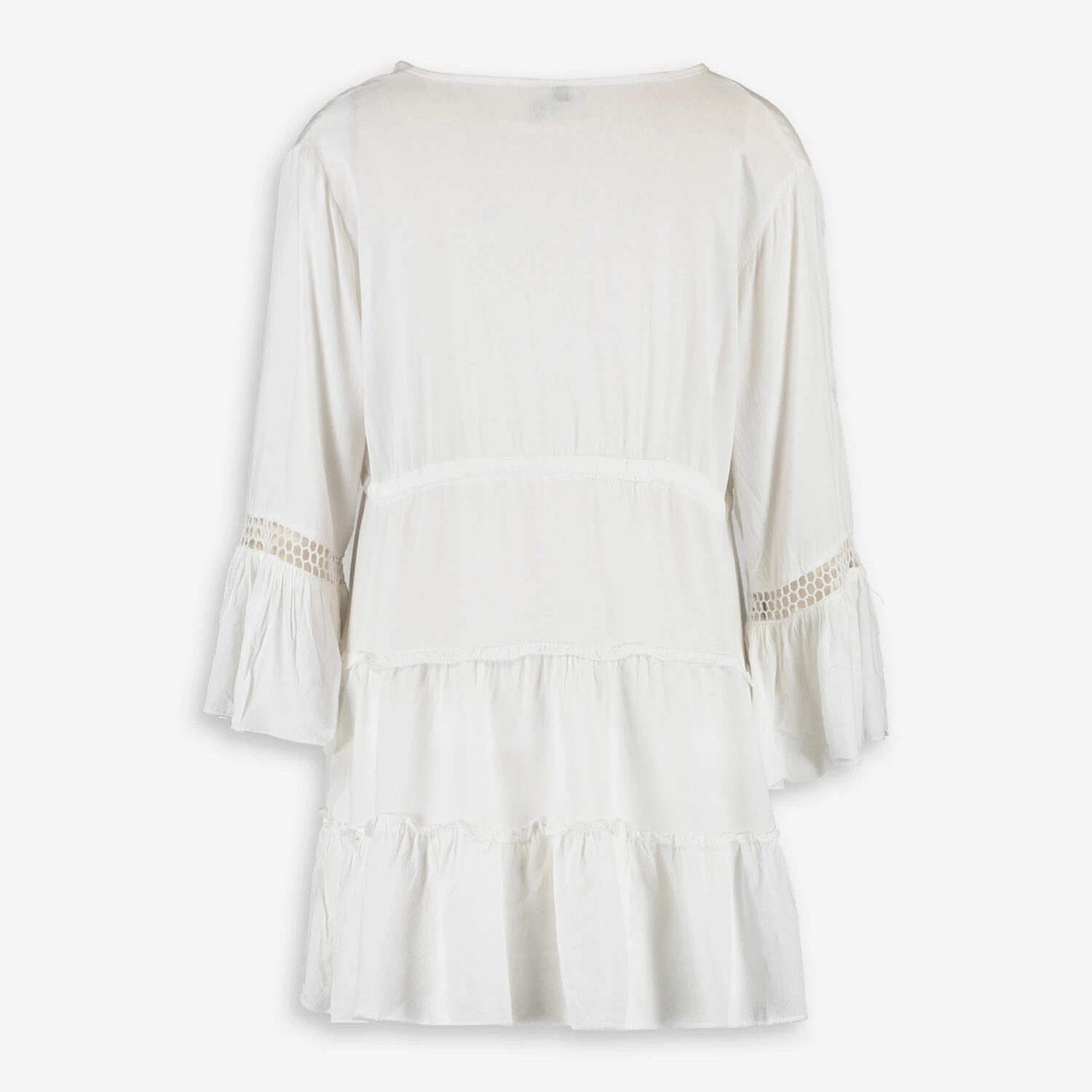 Raviya White Crochet Beach Cover Up 4 Raviya White Crochet Beach Cover Up - Image 2