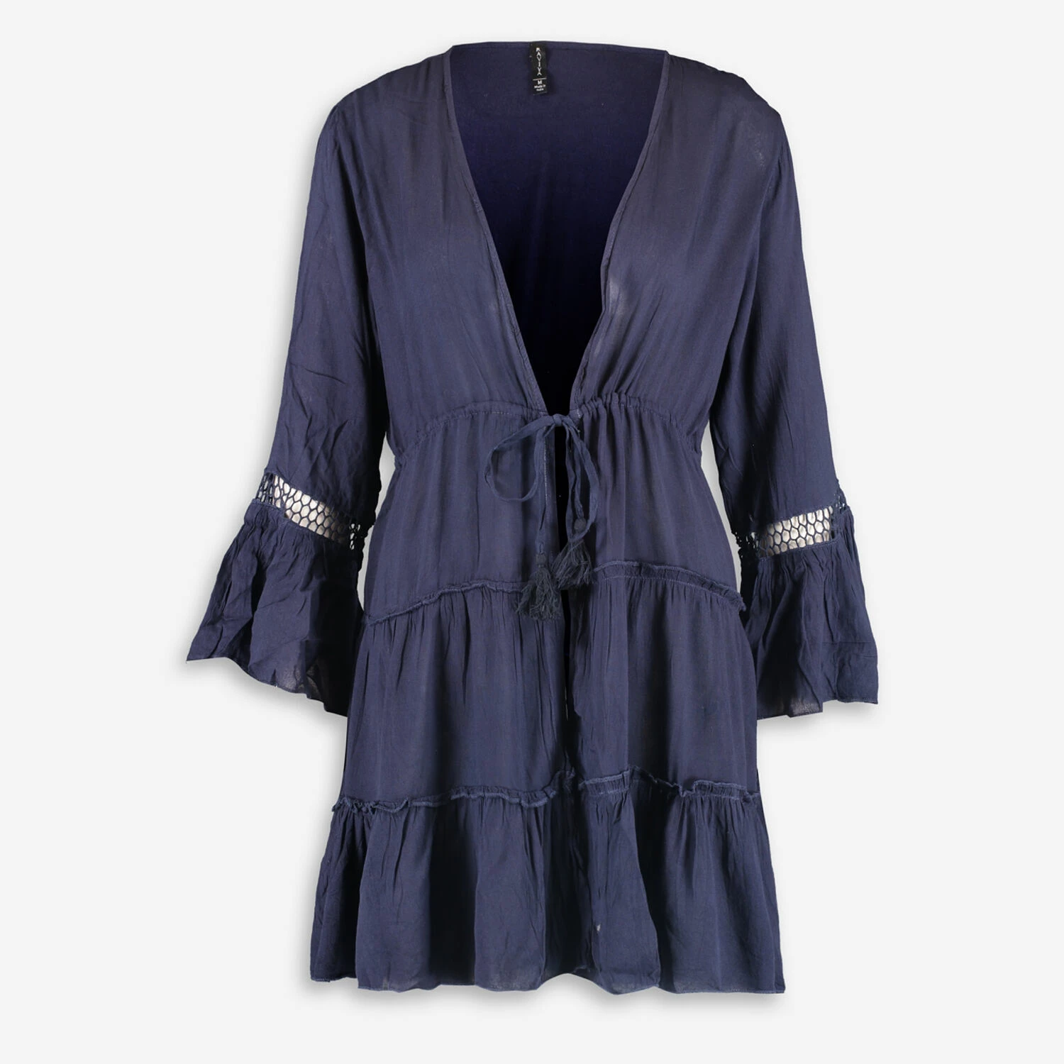 Raviya Blue Crochet Beach Cover Up 3 Raviya Blue Crochet Beach Cover Up