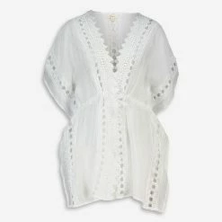 Elan White Crochet Cover Up