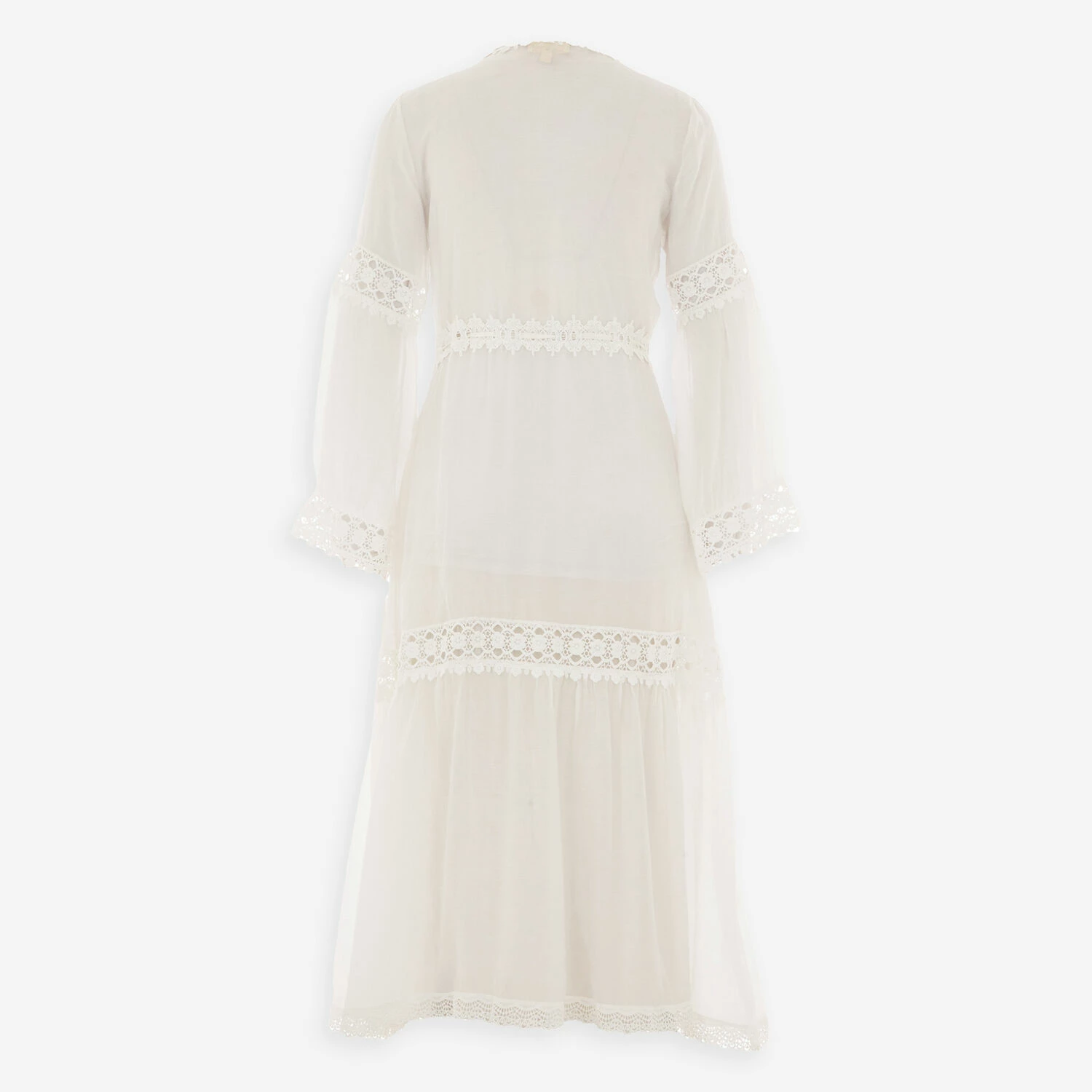 Elan White Lace Midi Sleeve Kimono 4 Elan White Lace Midi Sleeve Kimono - Image 2