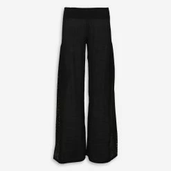 Elan Black Wide Leg Trousers