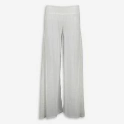 Elan White Wide Leg Trousers