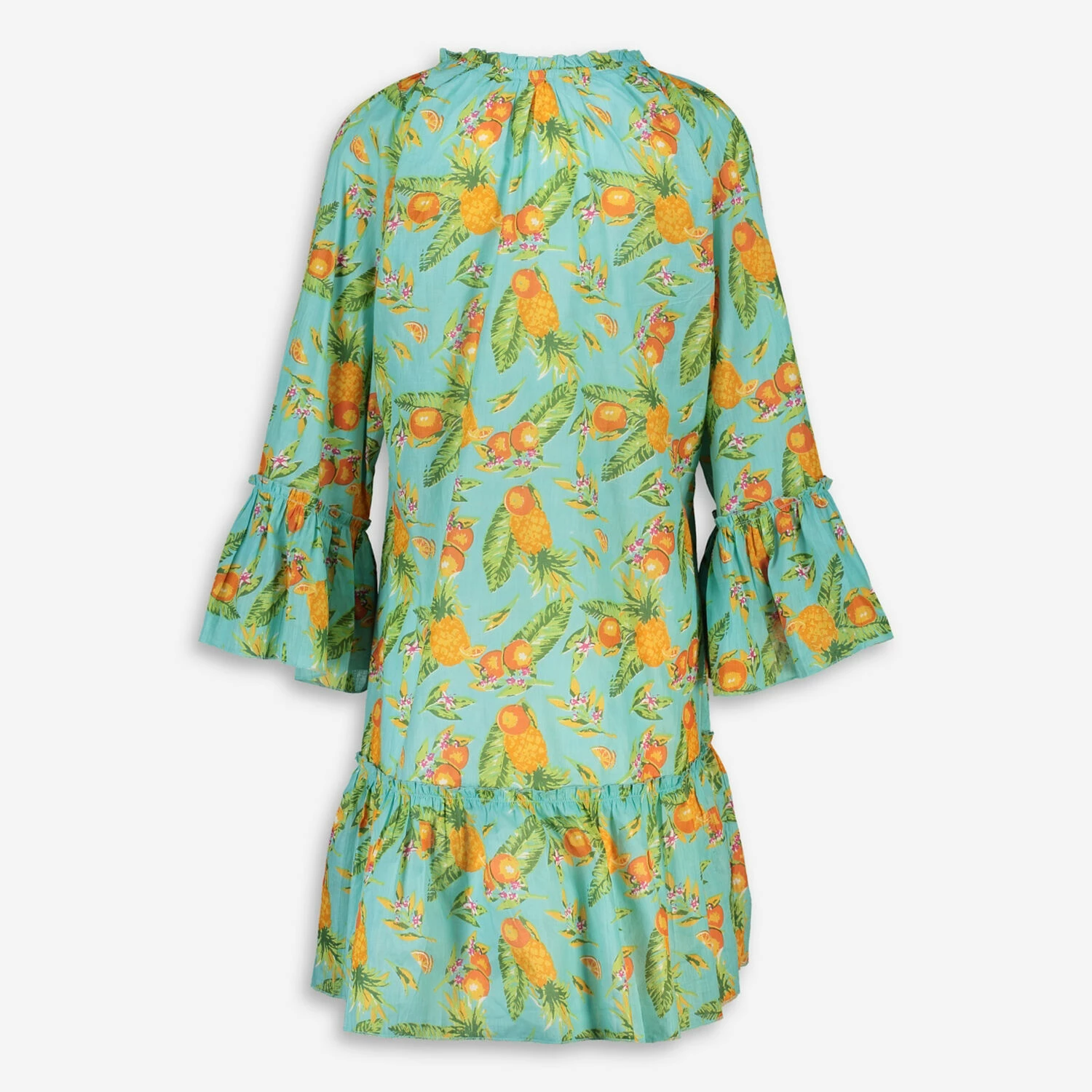 Debbie Katz Blue Pineapple Themed Beach Dress 4 Debbie Katz Blue Pineapple Themed Beach Dress - Image 2