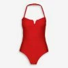 French Connection Red Ottoman Bandeau Swimsuit 1 French Connection Red Ottoman Bandeau Swimsuit -Women's Holiday Shop 51247543 large wl 01